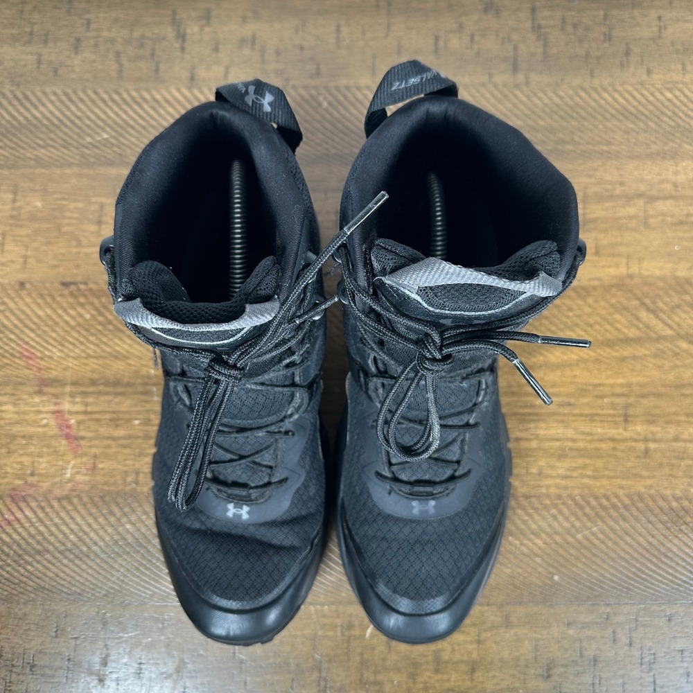 Under Armour Boots Womens 8.5 Black Micro G Valsetz Hiking Duty Work Tactical - Picture 4 of 10